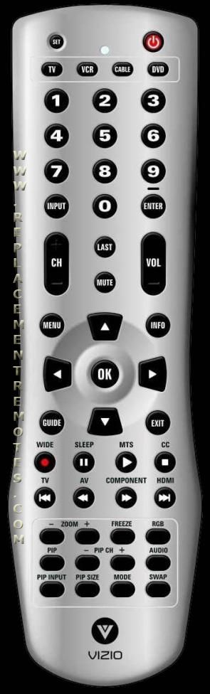VIZIO RCVZ03 TV Remote Control